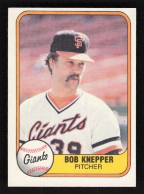 1981 Fleer #447 Bob Knepper San Francisco Giants - Image 1 of 2