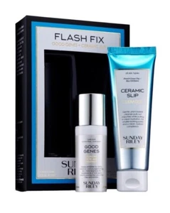 @@Sunday Riley Flash Fix Kit Good Genes + Ceramic Slip Cleanser Travel@@ - Bild 1 von 6