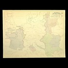 1944 WWII Allied Map Offensive Advances Invasion of Germany Europe World War 2