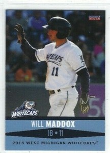 2015 West Michigan Whitecaps (Class A-Detroit Tigers) Will Maddox