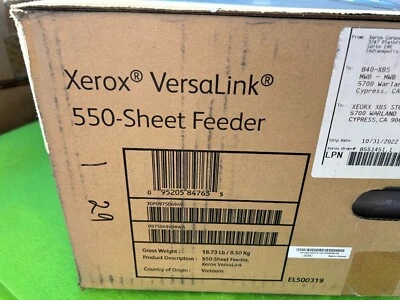 NEW XEROX LARGE FEED 550 SHEET VERSALINK EL500319- SEALED - Image 1 of 2