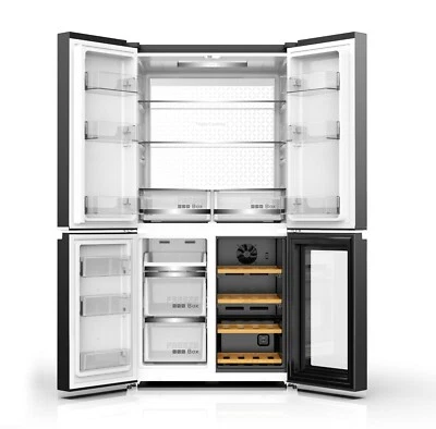 Wolkenstein WCD595EWTSNF ST Kühl- Gefrierkombination Side by Side mit Weinfach - Bild 1 von 4