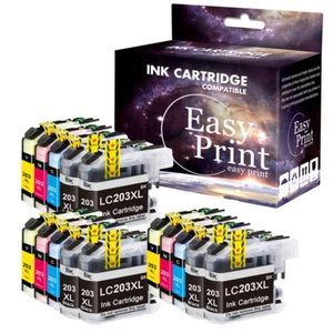 15PK New LC203XL LC-203 XL Ink fits Brother MFC-J460DW MFC-J480DW MFC-J485DW - Picture 1 of 1