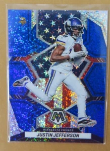 Mosaico 2022 Justin Jefferson National Pride Redemption blu scintillante Prizm #264 - Foto 1 di 2