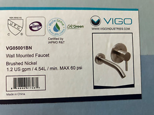 VIGO wall mounted faucet
