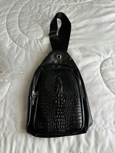 SCHULTERTASCHE KROKODILMUSTER - Bild 1 von 2