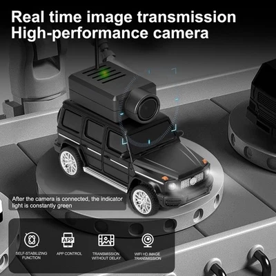 1:64 Mini-RC-Auto 2 4-GHz-FPV-Fernsteuerung Mit 720p-HD-Kamera Gyroskop G7X6 - Bild 1 von 4