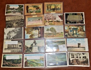 Lotto di 19 cartoline antiche Maryland/Tennessee-1900-1920-Baltimora/Smokies+ - Foto 1 di 1