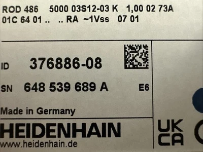 HEIDENHAIN ROD 486 5000 line encoder 295466-08 295466-0V ID 376886-08 new in box - Image 1 of 3