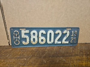 1921 OHIO LICENSE PLATE - Picture 1 of 8