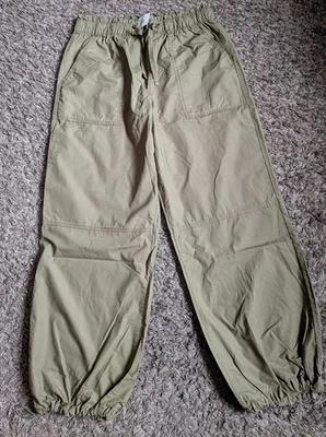 NUEVO CON ETIQUETAS Sanctuary Field Bolsa de Papel de Algodón Verde 29" Pantalones para Mujer M Foto 1 de 4