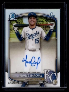 2025 1st Bowman Moises Marchan Rookie Auto 484/499 Kansas City Royals #CPA-MM - Picture 1 of 2