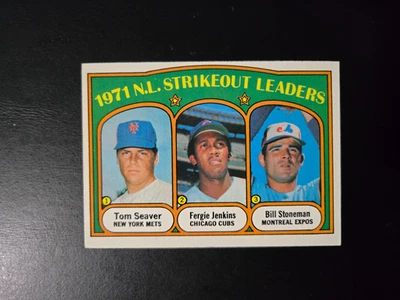 CARTÃO DE BEISEBOL #95 SEAVER JENKINS National League Strikeout Leaders 1972 Topps - Imagem 1 de 2