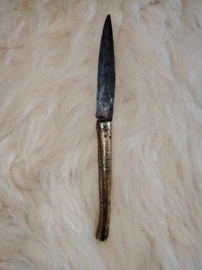 Trés Joli Couteau Pliant Art Populaire Daté Et Signé Maury 1892 RF XIXEME - Imagen 1 de 23