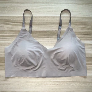 True & Co Triangle Convertible Strap Bra Bralette XL Mink Wirefree 16821 - Picture 1 of 11
