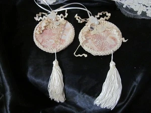 2 MOP OOAK Botón Decoupage Adornos de Navidad para el amante del botón - Imagen 1 de 5