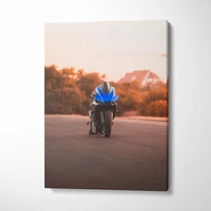 Yamaha R1 High Resolution Museum Quality Vertical Motorcycle Canvas Print #016 - Picture 1 of 14
