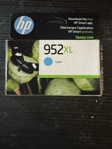 HP 952XL Cyan Blue Ink Cartridge New EXPIRES Dec 2024 - Picture 1 of 3