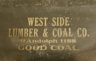 Antique Handcrafted 27” Tall Flip Handled Advertising Dust Pan - Image 1 of 4