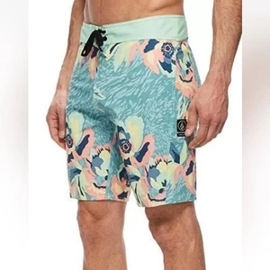 VOLCOM Cubano floral tropical board shorts swim stretch - Picture 1 of 5