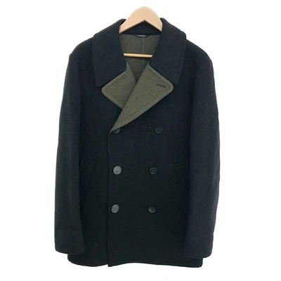 Medio Abrigo HERMES Buen Estado Talla 48 Negro Caqui Hombre Ropa Exterior Usado Foto 1 de 4