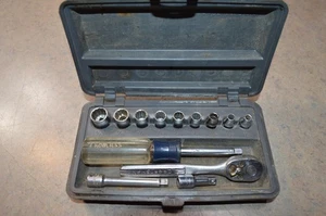 Vintage Craftsman USA Made 13pc 1/4" Drive 12pt SAE Socket Set - Picture 1 of 7
