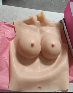 Silicone Crossdresser Breast Forms Breastplates Drag Queen Fake Boobs C Cup - Picture 1 of 14