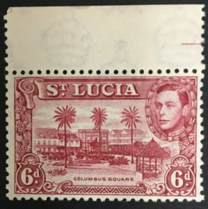 ST. LUCIA KGVI 1948 SG134b, 6p, Perf 12. Mint Not Hinged/MNH - Picture 1 of 2