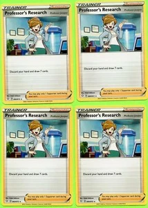 4x Professor's Research (Juniper) x4 - Near Mint 060/072 Shining Fates Pokemon - Picture 1 of 1