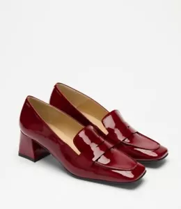 Russell And Bromley - Women’s Uptown Mid Heel Loafer - Red - UK8/EU41 - RRP £250 - Picture 1 of 11