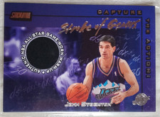 JOHN STOCKTON 2001 Topps Stadium Club STROKE of GENIUS All-Star Game Jersey JAZZ