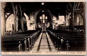 RPPC Christchurch Avonside New Zealand c1930 Holy Trinity Church by R. W. Smith - Picture 1 of 2