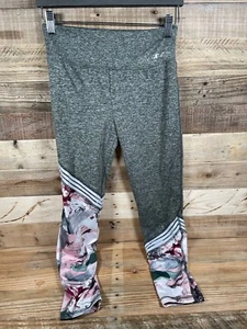 CXJ Mädchen XL (14/16) Legging Rosen Farbe Swirl meliert grau Stretch Hose unten - Bild 1 von 3