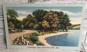 Vintage Grüße aus Mo 1940er Postkarte Ephemera Erinnerung Souvenir - Bild 1 von 5