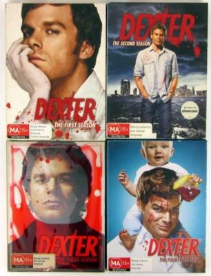 DEXTER Season 1 2 3 4 DVD TV Series 1-4 Set Region 4 - Michael C Hall - Image 1 of 4