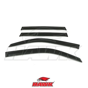 PAR DE DEFLECTORES DE VIENTO NEGROS DELANTEROS Y TRASEROS PARA NISSAN X-TRAIL MK2 T31 2007-2013 - Imagen 1 de 8
