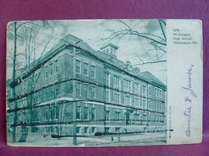Alte Postkarte 1910 High School Wilmington DE - Bild 1 von 1