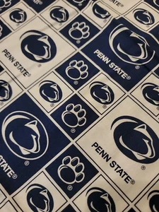 Penn State University Cotton Fabric 48 x 22 -FREE SHIPPING - Picture 1 of 3