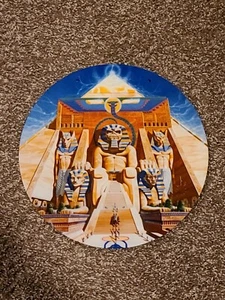 Letrero hecho a medida Iron Maiden Powerslave 12 pulgadas de respaldo de MDF (madera prensada) - Imagen 1 de 3