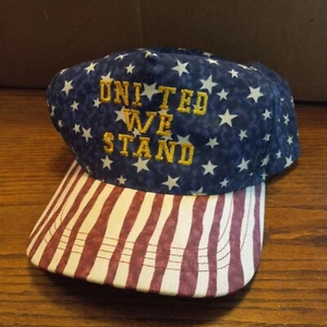 United We Stand America Flag Snapback Trucker Blue Red White Adjustable - Picture 1 of 7