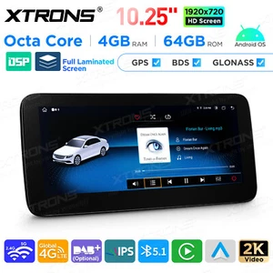 10.25" Android 14 4+64G 4G Retrofit CarPlay GPS Stereo For Benz A/GLA/CLA/G W463 - Picture 1 of 21