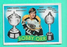 (1) BOBBY ORR 1971-72 O-PEE-CHEE # 245 BRUINS TROPHY EX-MT CARD (W7586)