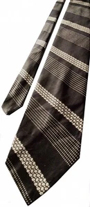 VTG 70’s CHRISTIAN DIOR Wide TIE 4¼” x 56” Navy Blue & White Stripes Polyester - Picture 1 of 6