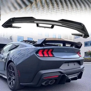 Rear Spoiler Wing Gloss Black For Ford Mustang DH Performance W/Gurney 2024-2025 - Picture 1 of 11