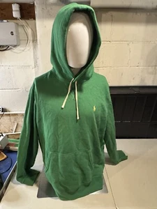 Polo Ralph Lauren Herren Fleece Hoodie gelb Pony Logo - Farbe grün Gr. L - Bild 1 von 2