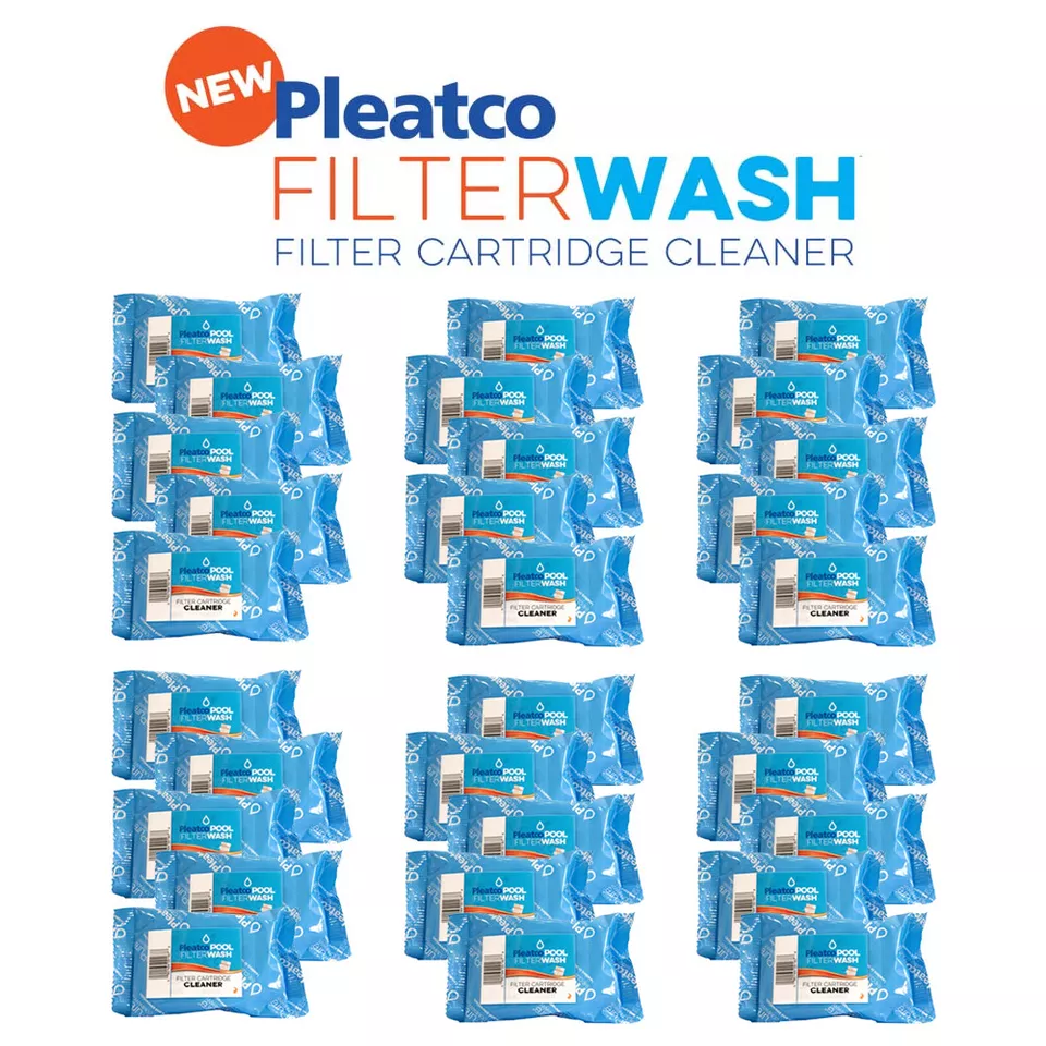 Pleatco Pool Filter Wash Thirty Pack | Cartridge Filter Cleaner 30 Pack - Image 1 of 1