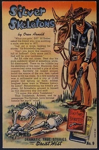 ESQUELETOS DE PLATA Historias reales dramáticas El Gran Oeste Vaquero y Caballo Postal #9 - Imagen 1 de 2