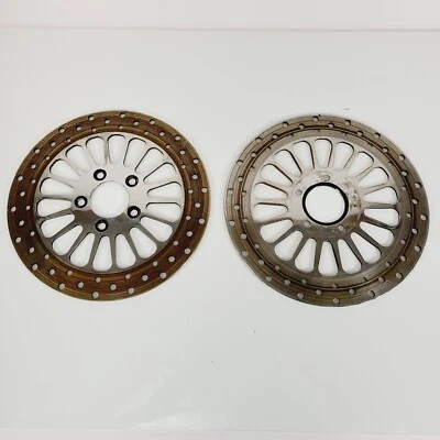 Rotores de disco delanteros traseros Harley-Davidson Softail Dyna Sportster 883 1200 Foto 1 de 4