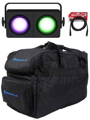 Chauvet DJ SHOCKER P2 RGBA+WW DMX Dual Zone Party Stage Blinder Light+Bag+Cable - Image 1 of 4