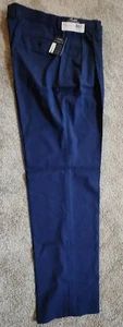 Polo Ralph Lauren Comfort Flex dress pants 34x32 navy blue pleated - Picture 1 of 6